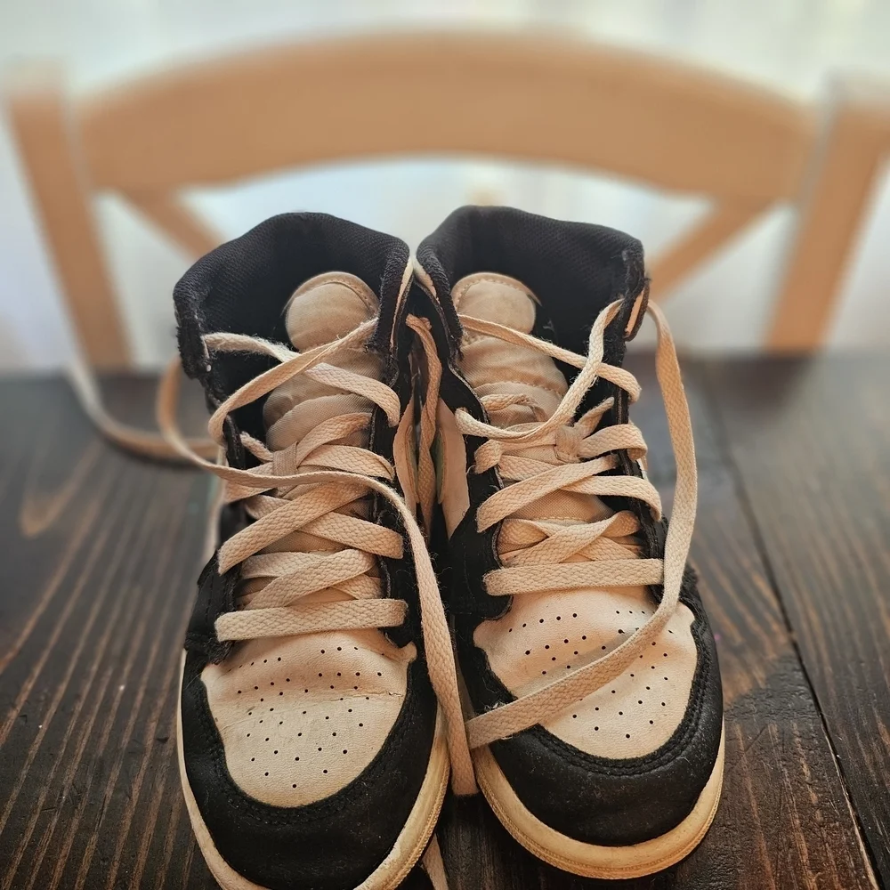 Nike Air Jordan 1 Mint And Black Youth Sneakers